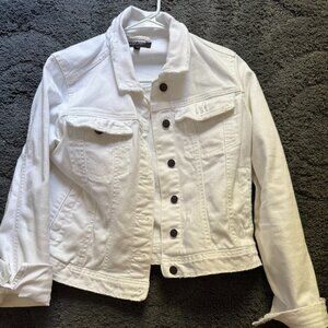 White denim jacket